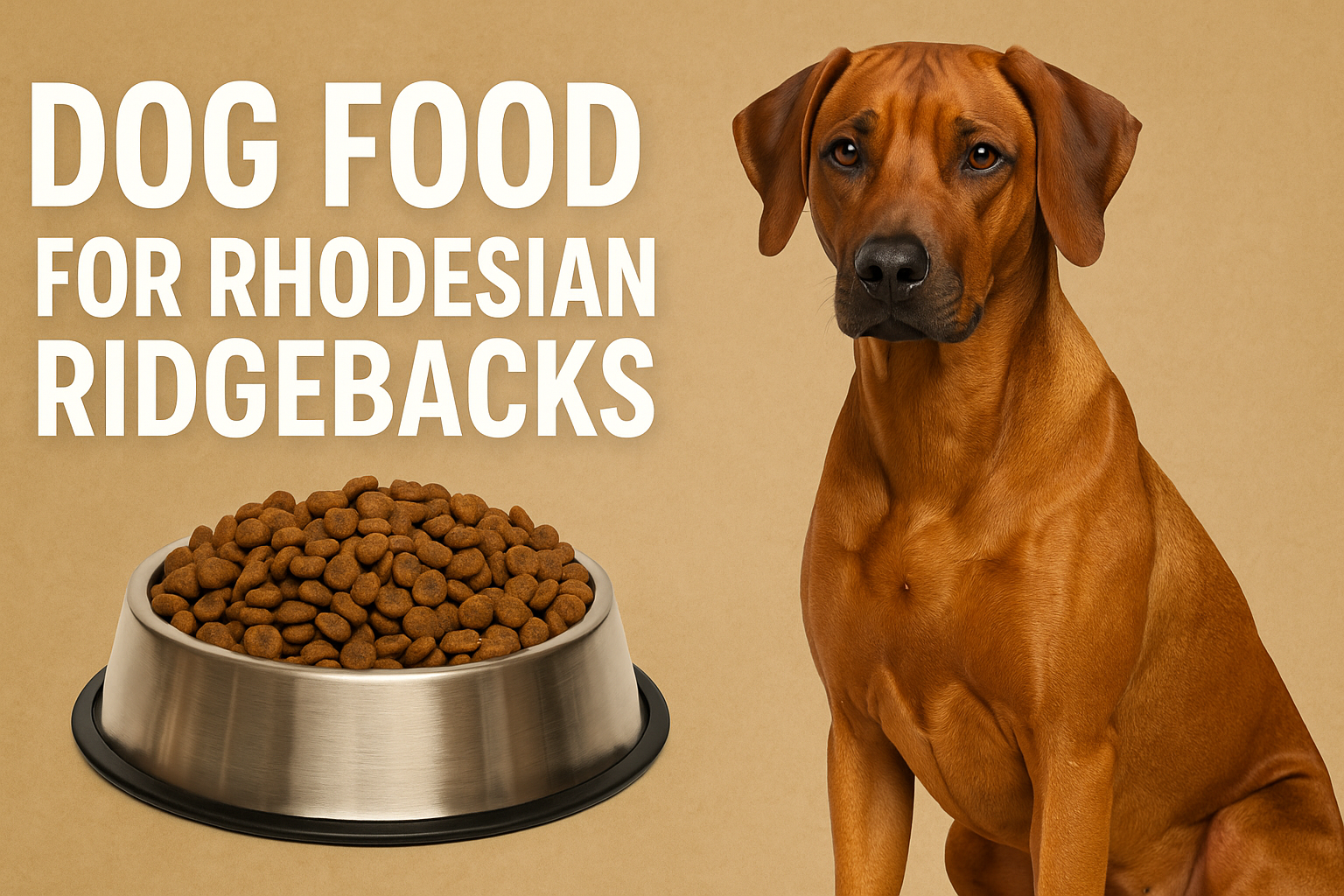 Dog Food for Rhodesian Ridgebacks