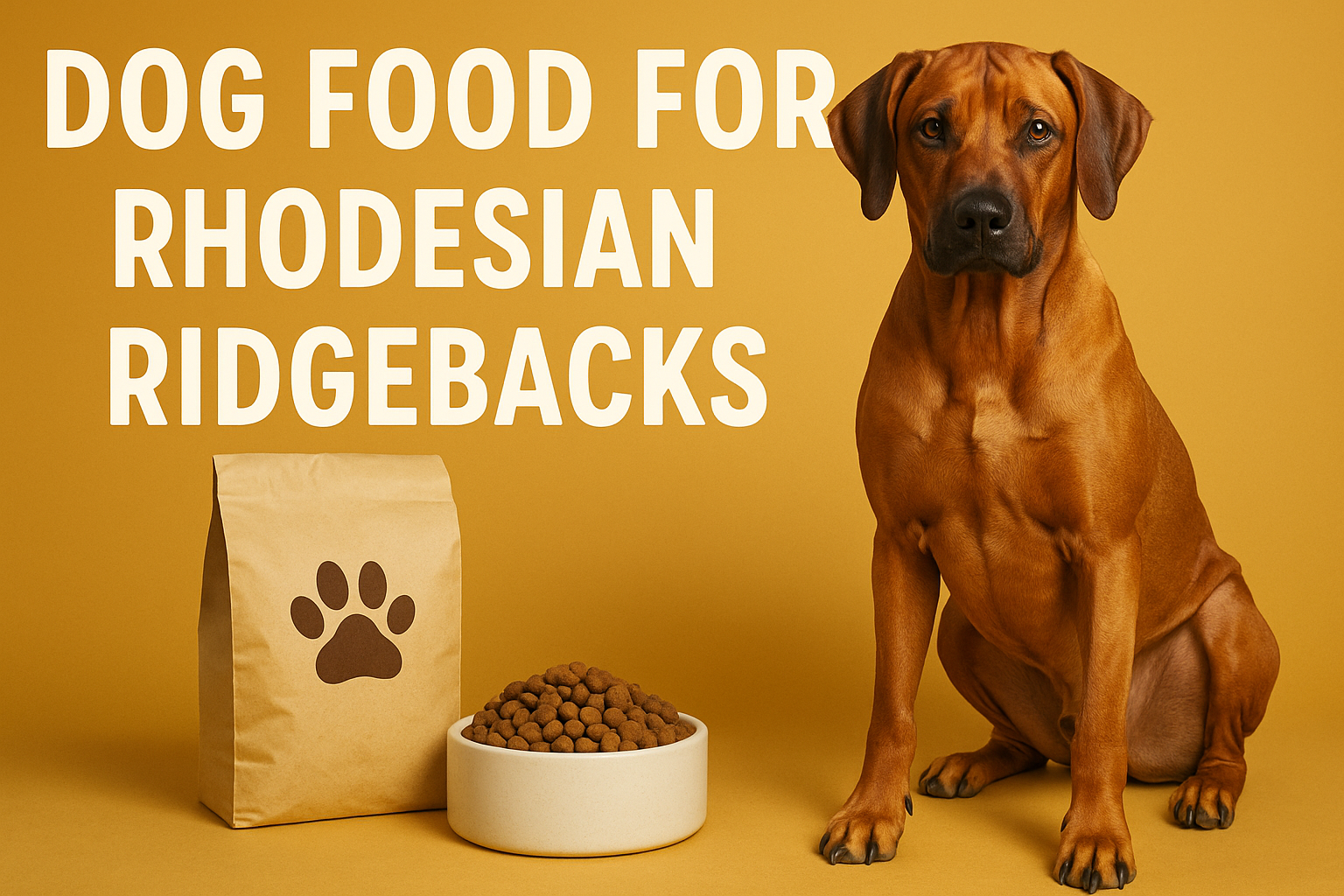 Dog Food for Rhodesian Ridgebacks