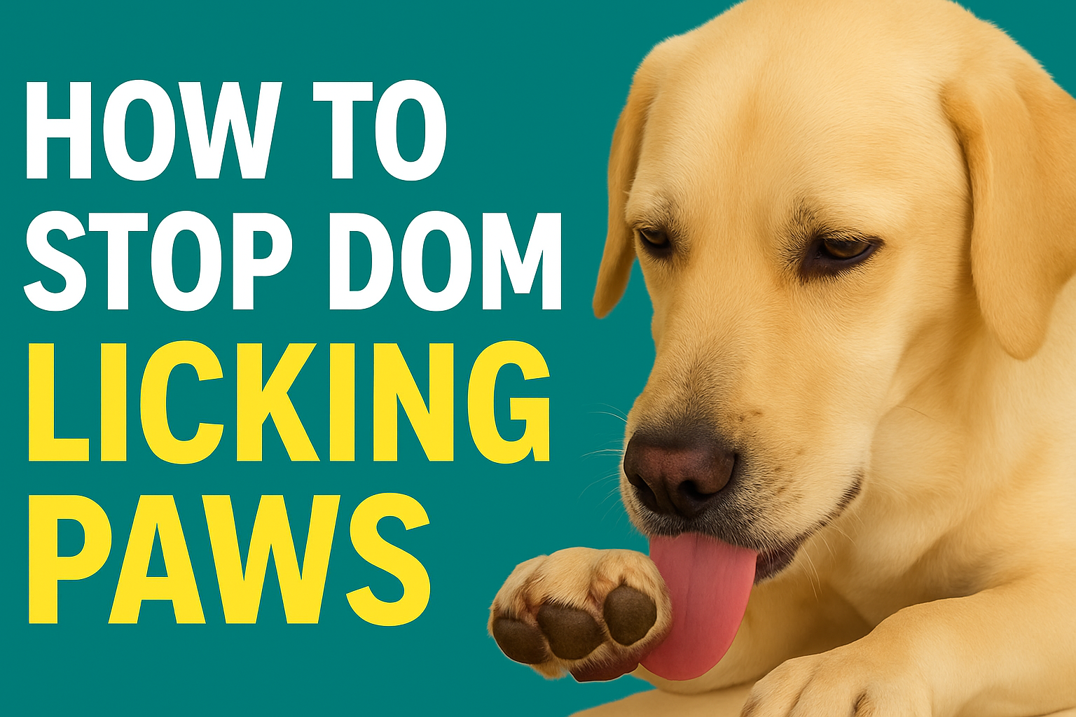 How to Stop Dog From Licking Paws Home Remedy