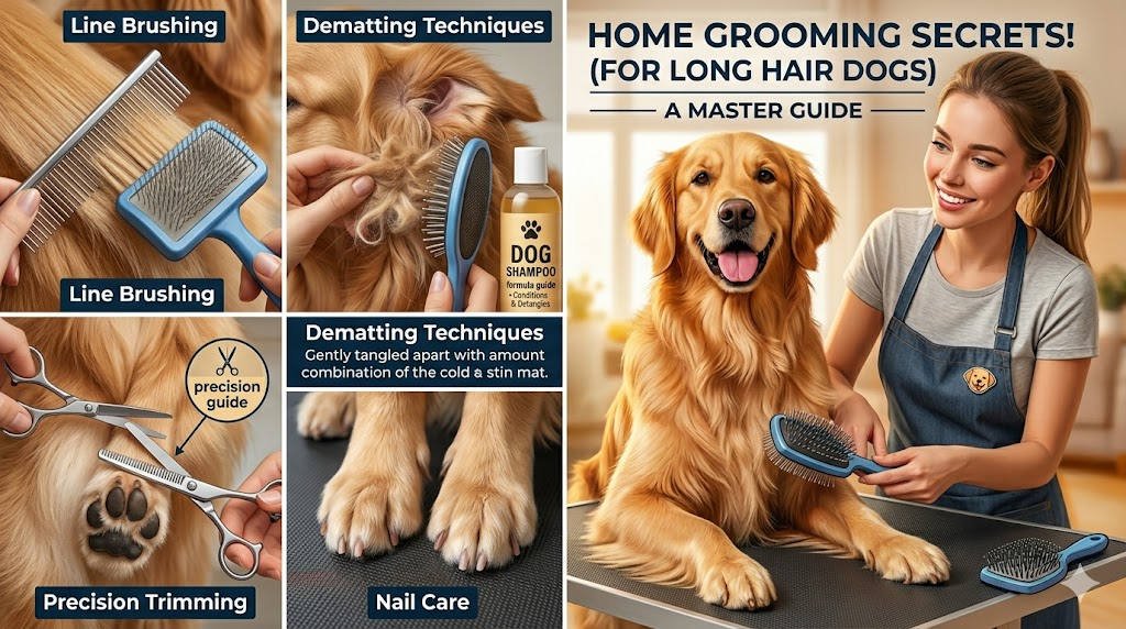 Best Grooming Routine for Long Haired Dogs at Home